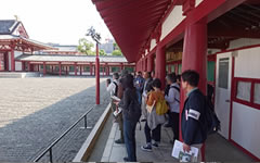 2019年10月27日のツアー風景　－四天王寺－